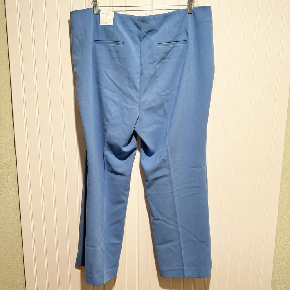 Talbots Blue Providence Pants Flare Leg High Waisted NEW Size 22 Petite - Picture 7 of 9